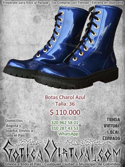 BOTA CHAROL AZUL NIÑA