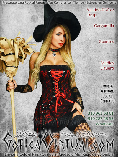 disfraz bruja sexy bogota helloween bodega ropa ventas online envios a todo pais cali medellin cucuta yopal narino barranquilla zipaquira tolima neiva cucuta rioacha colombia