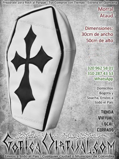 morral ataud escolar cuero blanco cruz domicilios bogota soacha cali medellin cucuta pasto santander