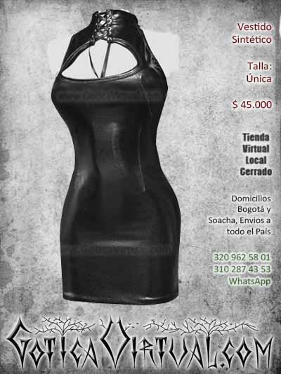 vestido sintetico latex brillante bogota pvc cuerina negro sexy bodega boutique ventas online envios a todo el pais manizales cucuta neiva cauca villavicencio tulua sucre rioacha risaralda medellin colombia